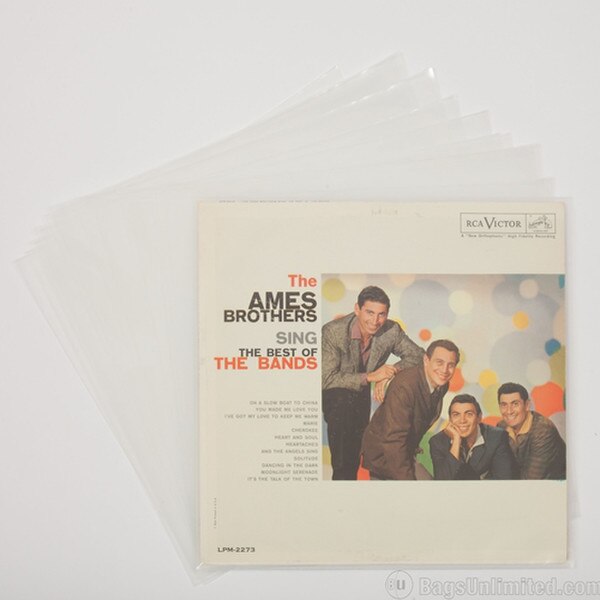 Clear Polyethylene LP Record Jacket